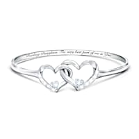 Diamond And White Topaz Best Part Of Me Bracelet