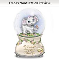 Granddaughter, Never Forget Personalized Glitter Globe
