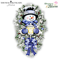 Thomas Kinkade A Warm Winter Welcome Wreath