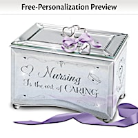 Nursing Is The Art Of Caring Personalized Music Box