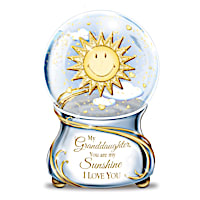 My Granddaughter, You Are My Sunshine Musical Glitter Globe