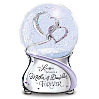 Love Between Mother And Daughter Musical Glitter Globe