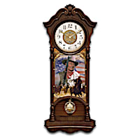 John Wayne, True Patriot Wall Clock