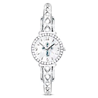 "Heavenly Grace" Crystal Watch Featuring Mother Of Pearl