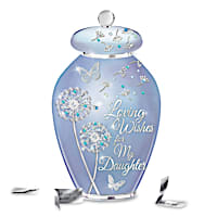 Loving Wishes For My Daughter Heirloom Porcelain Musical Jar