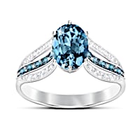 1.5-Carat London Blue Topaz Twilight Lustre Ring