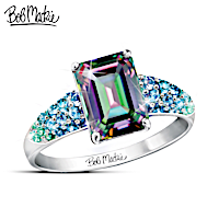 Bob Mackie 3-Carat Mystic Topaz Shades Of Beauty Ring