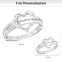 Together As One Personalized Diamond Ring