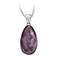 Jewels Of Nature Amethyst Pendant Necklace