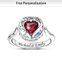 Head Over Heels Personalized Flip Ring