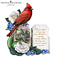 Thomas Kinkade "A Love So Dear" Cardinal Figurine