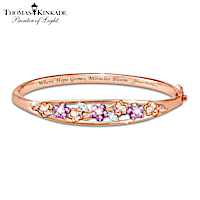 Thomas Kinkade "Garden Of Hope" Women's Copper Bracelet