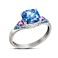 Mystic Fantasy Topaz And Diamond Ring