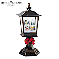 Thomas Kinkade Snow Wonderful Illuminated Snowglobe Lantern