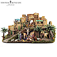 Thomas Kinkade Illuminated Storytelling Nativity Sculpture