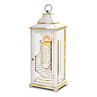 Illuminated Remembrance Lantern With Flameless Candle