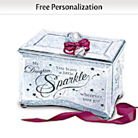 "My Daughter, Sparkle And Shine" Personalized Music Box