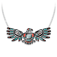 "Sacred Spirits" Eagle-Shaped Necklace With Moving Wings