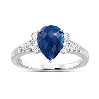 1.25-Carat Sapphire Serenade Genuine Gemstone Ring