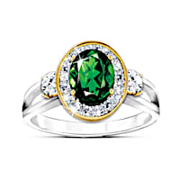 2-Carat Genuine Gemstone Earthly Beauty Ring