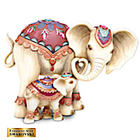 "Trunks Of Love" Mother And Child Elephant Figurine Set