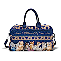 Heart And Home Kittens Weekender Bag