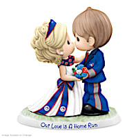 Our Love Is A Home Run Blue Jays Porcelain Wedding Figurine