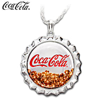 COCA-COLA "Pop 'N Fizz" Necklace With Crystals