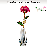 "My Precious Daughter" Personalized Real Rose Centrepiece