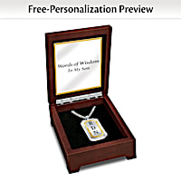 Words Of Wisdom Personalized Pendant Necklace
