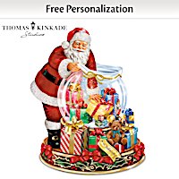 Thomas Kinkade Wishes Come True Personalized Snowglobe