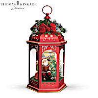 Thomas Kinkade Merry Christmas To All Lantern