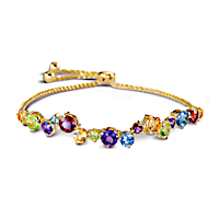 "Colours Of Beauty" Bracelet With Over 5 Carats of Gemstones