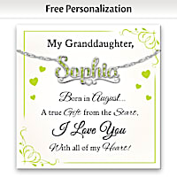 I Love You Granddaughter Personalized Necklace
