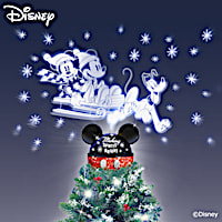 Disney's Mickey Mouse Tree Topper Projects Rotating Lights