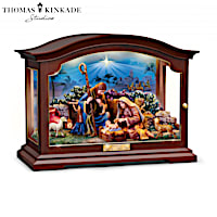Light-Up Nativity Box Plays Story Narrated By Thomas Kinkade