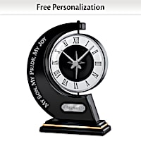 "My Son, My Pride, My Joy" Personalized Rotating Clock