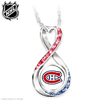 "Canadiens&reg; Forever" Infinity Pendant Necklace