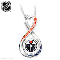 "Oilers&reg; Forever" Infinity Pendant Necklace