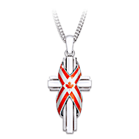 God Bless Canada Pendant Necklace