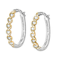 Daughter, For All That You Are Diamond Earrings