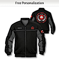 Canadian Heroes Personalized Men's Woven Twill Jacket