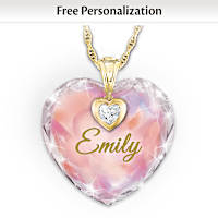 Sketchbook And Personalized Heart Pendant Necklace Gift Set
