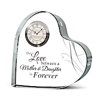 "Forever Loved" Mother-Daughter Crystal Clock