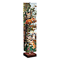 Jürgen Scholz Floor Lamp With Kitten Art On Four Sides
