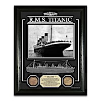 The RMS Titanic Framed Commemorative Print Wall Decor