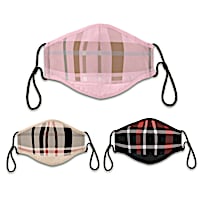 3 "Pleasing Plaids" Adult Face Masks