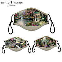 3 Thomas Kinkade Adult Face Masks