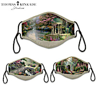 Thomas Kinkade Gardens Of Paradise Face Mask Set