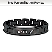My Grandson, My Pride And Joy Personalized Diamond Bracelet